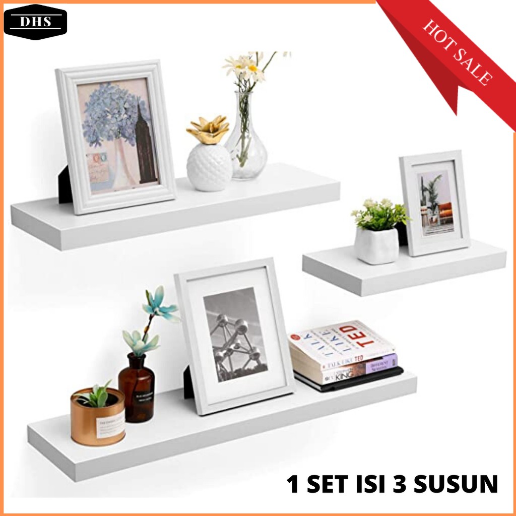 DHS022 RAK DINDING 1 SET ISI 3 UKURAN 80X15X3 5 60X15X3 DHS022 RAK DINDING 1 SET ISI 3 UKURAN 80X15X3 5 60X15X3