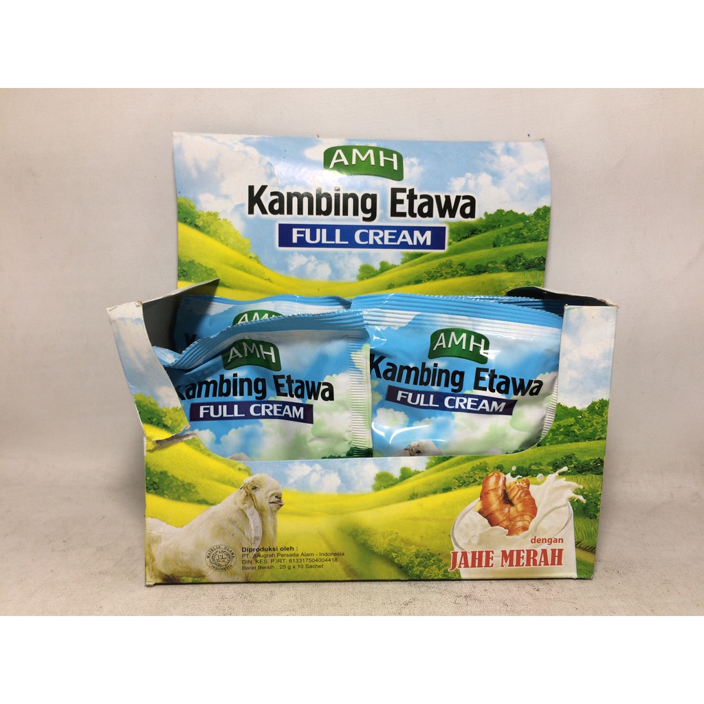 

Susu Etawa Rasa Jahe Merah Asli | 1 BOX Susu Kambing Amh