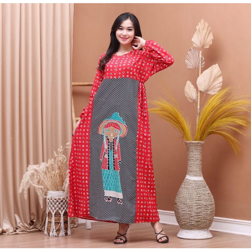 GAMIS LONGDRES CAPING BU TEJO CHIBI CHIBI Zipper  DEPAN BUSUI