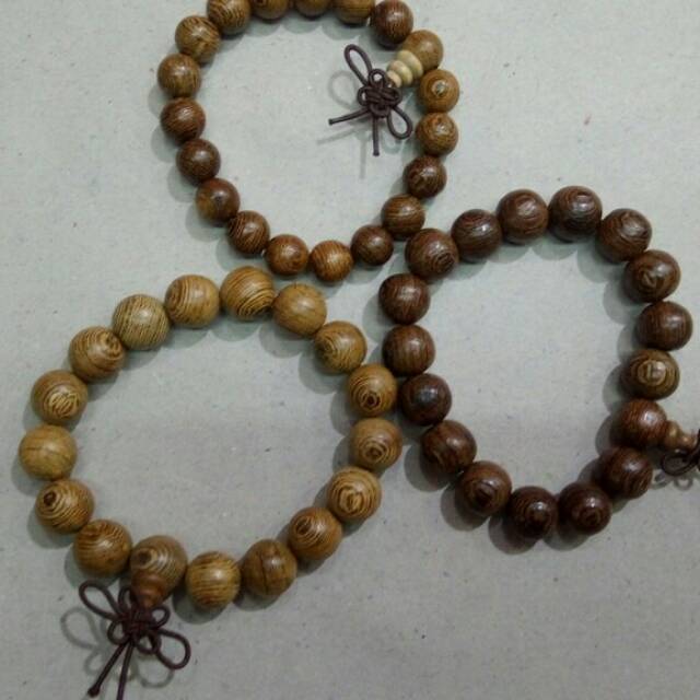 Gelang Tangan Buddha Bahan Kayu Alami