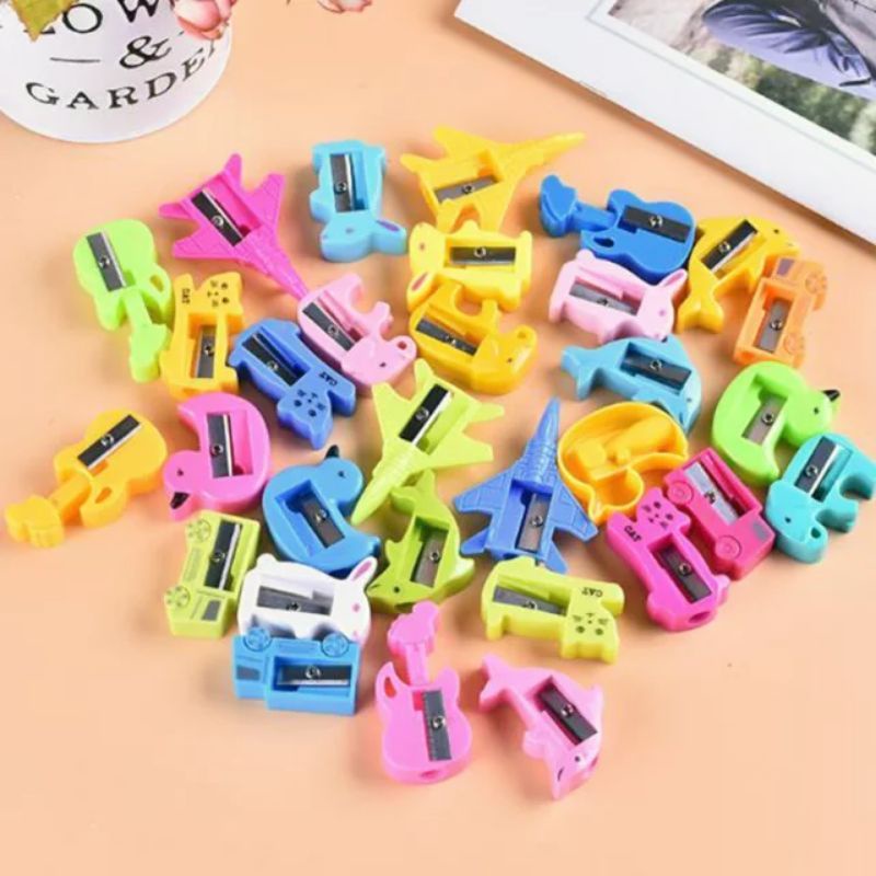 

Rautan Ongotan Orotan Pensil Serutan Pensil / Rautan Pensil / Serutan Lucu / Serutan Mini / Sharpener Merk Eds-On Motif Mix