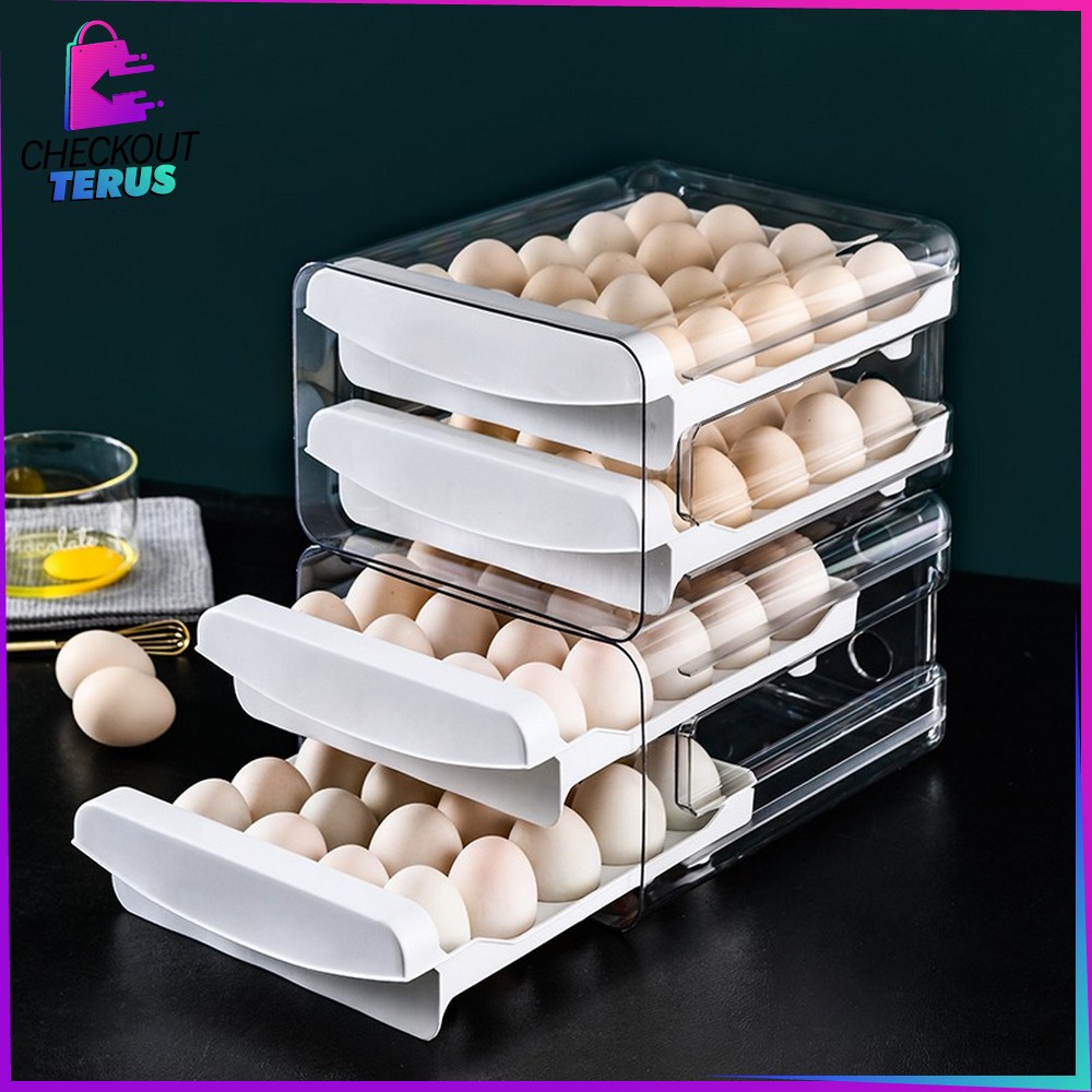 CT C201 Kotak Telur Tempat Penyimpanan Telor 30 Sekat Rak Telur Tempat Telur Egg Storage Box Organizer