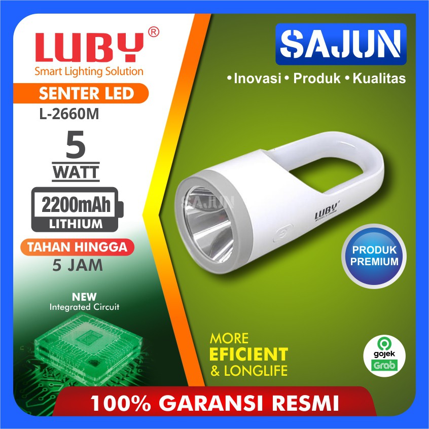 Senter Luby L-2660M Multifunctional Handlight Luby 5 Watt