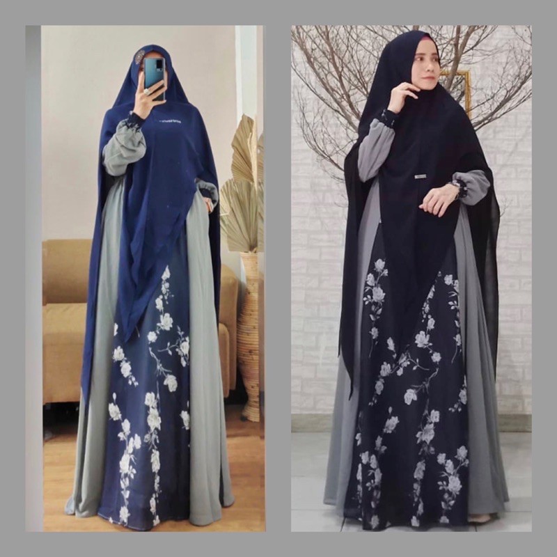 Bilqis dress navy (dress only) original by Bilqis zafira