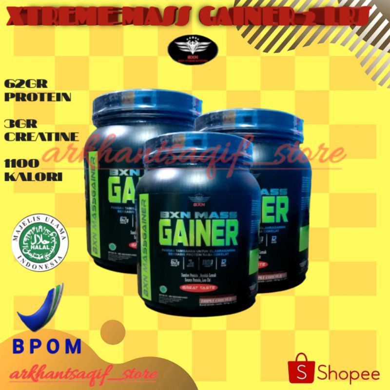 xtreme mass gainer 2lbs 2lb 2 lbs coklat the best mass jakarta