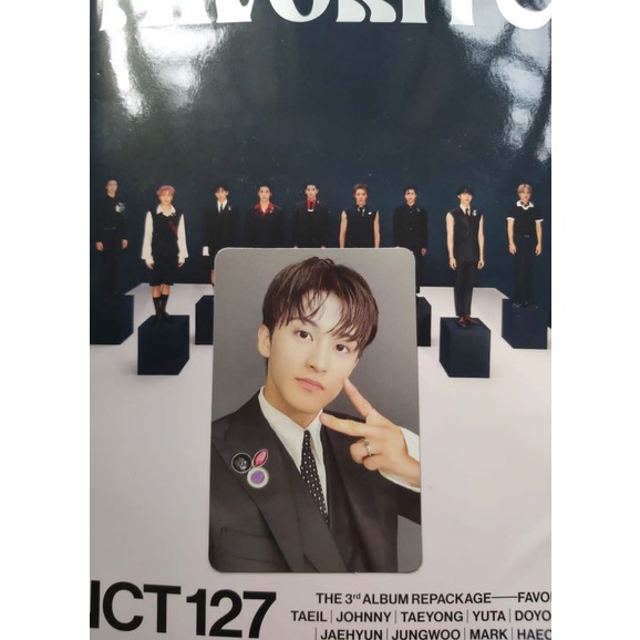 photocard bookmark pendant NCT127 Favorite PC Mark Classic slight damage , bookmark taeyong , pendan