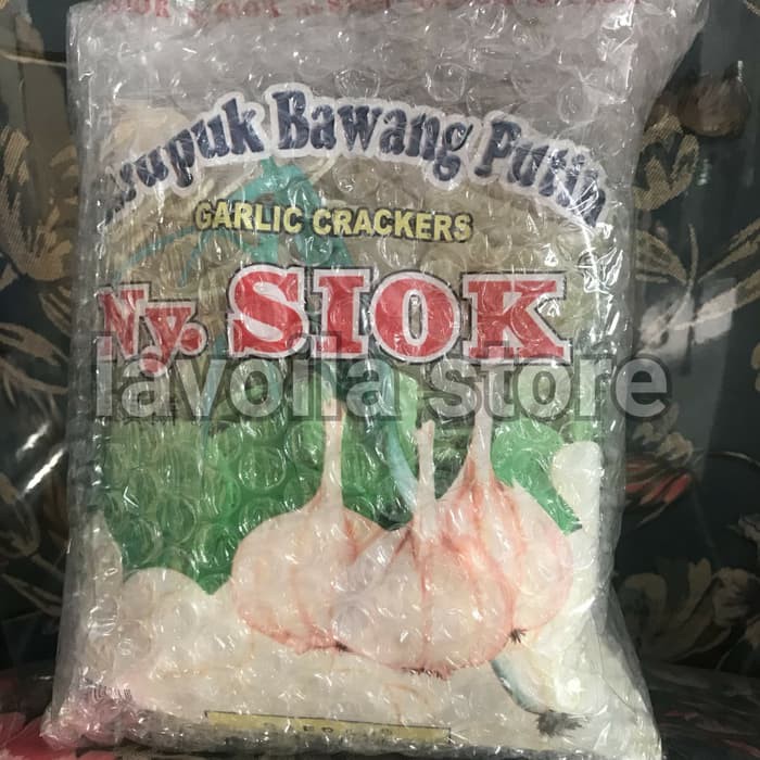 

Krupuk Kerupuk Bawang Ny. Nyonya Siok Istimewa 500 gram + Bubble Wrap