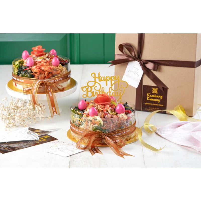 

Nasi Liwet Cake dan Bakmi Jawa Cake Kembang Kawung