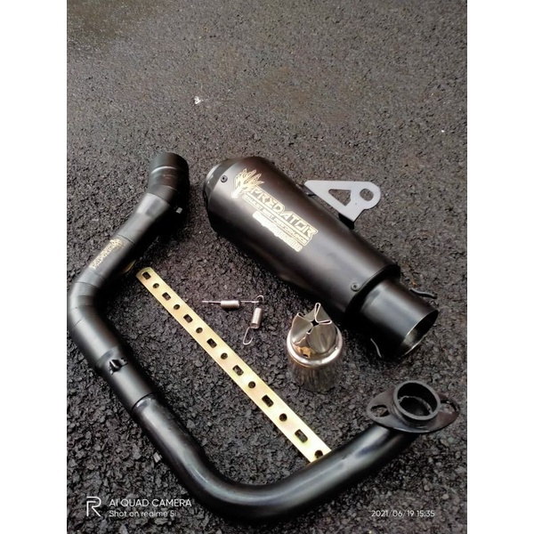 KNALPOT RACING PREDATOR ORIGINAL BLACK SERIES BEAT/SCOOPY/VARIO/NMAX/AEROX/PCX.DLL