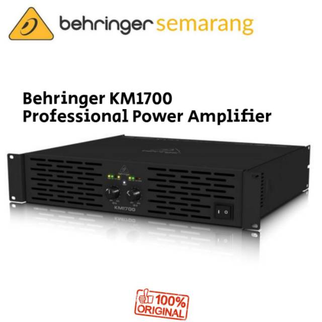 Behringer KM1700 - KM 1700 Professional Power Amplifier Untuk Speaker Pasif