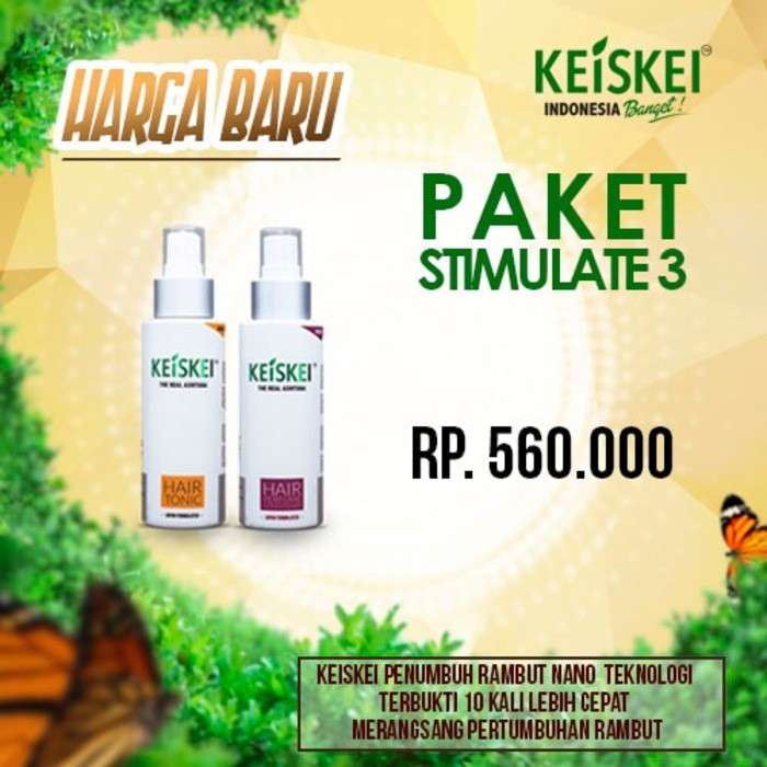 Paket Perawatan Rambut Rusak,Rontok Parah Hingga Awal Kebotakan