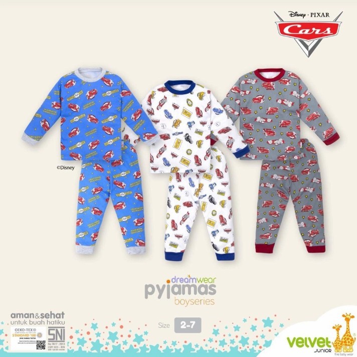 Velvet Junior Size 45678910 Piyama Bayi Velvet Baju Bayi Velvet Panjang Ukuran Besar