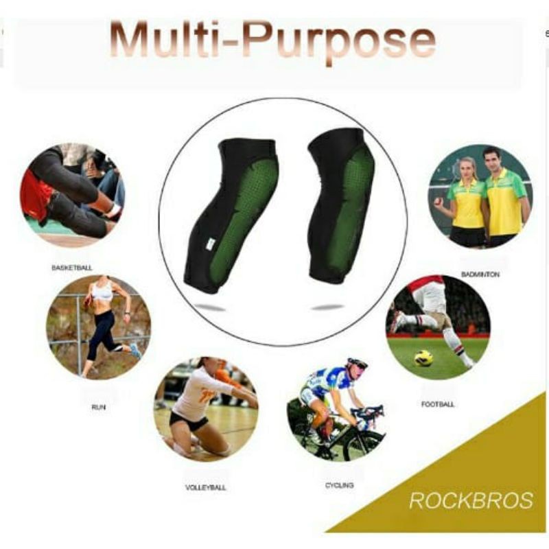 Protector Lutut Rockbros Knee Sleeve Sports Knee Pad Protector LF0801