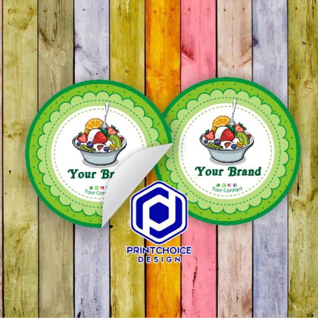 

(BAYAR DITEMPAT) CETAK STIKER LABEL PRODUK / KEMASAN KUE & MAKANAN