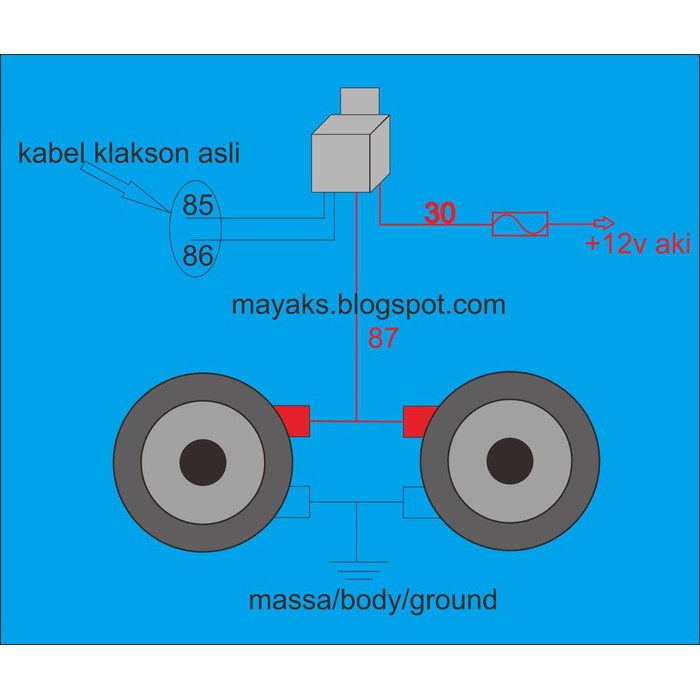 Klakson Denso Keong Sepasang 12v Motor Mobil Universal