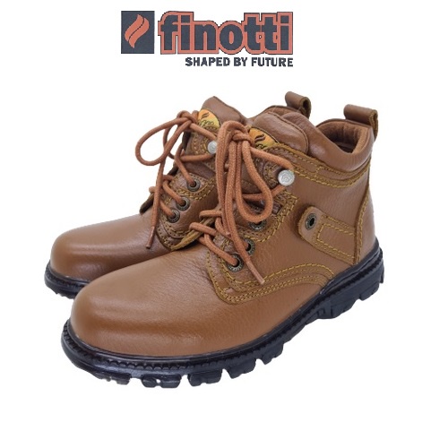 Sepatu safety boots toecap baja kulit Finotti GR 903