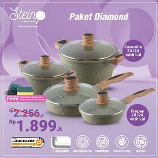 STEINCOOKWARE / STEIN COOKWARE PAKET DIAMOND SERIES ( CASSEROLE 20+24