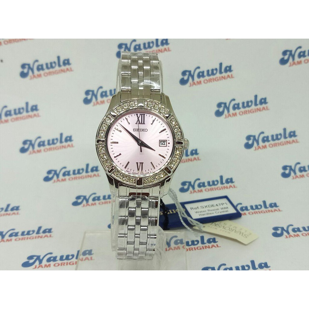 Seiko Ladies SXDE47P1 QUartz Pink Dial - Jam Tangan Wanita SXDE47