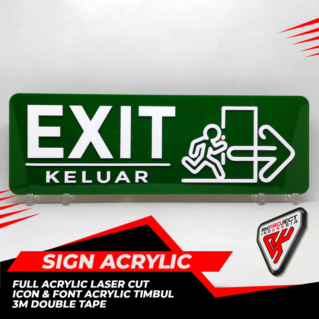 

PAPAN INFORMASI SIGN BOARD AKRILIK ACRYLIC EXIT
