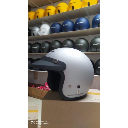 [Prayogihelmet] HELM BOGO RETRO FULL LEHER + PET TANPA KACA PRIA & WANITA BERGARANSI