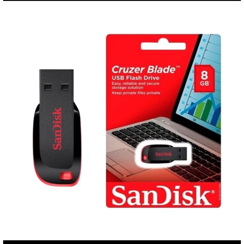 Flashdisk Sandisk 8GB Curzer Blade Original Resmi