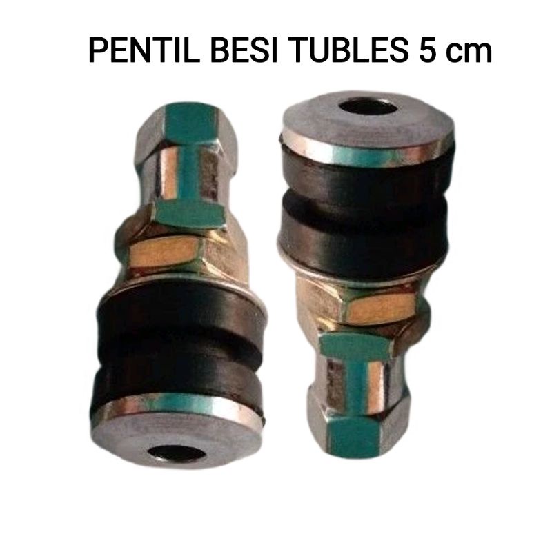 PENTIL BESI PENDEK BAN TUBLES 3,5 CM UNTUK SEMUA MOTOR