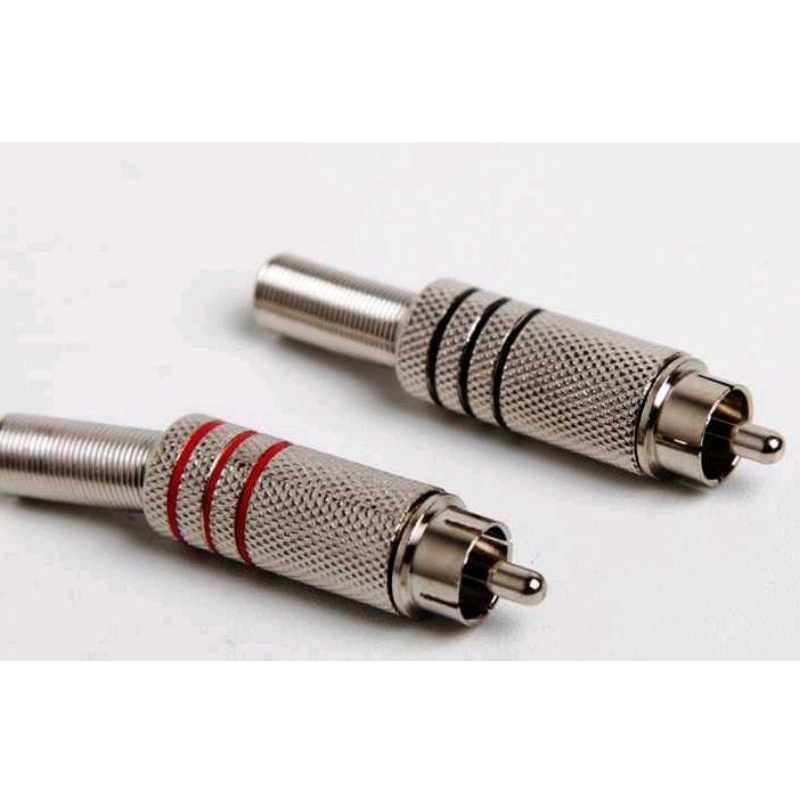 Jack rca besi Jack rca audio bagus 1 pasang