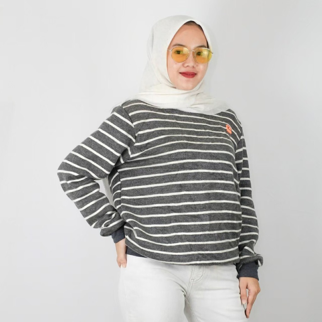 sweater hoodie polos Wanita dan pria murah keren kekinian hodie terbaru simple- BISA COD-CREWNECK