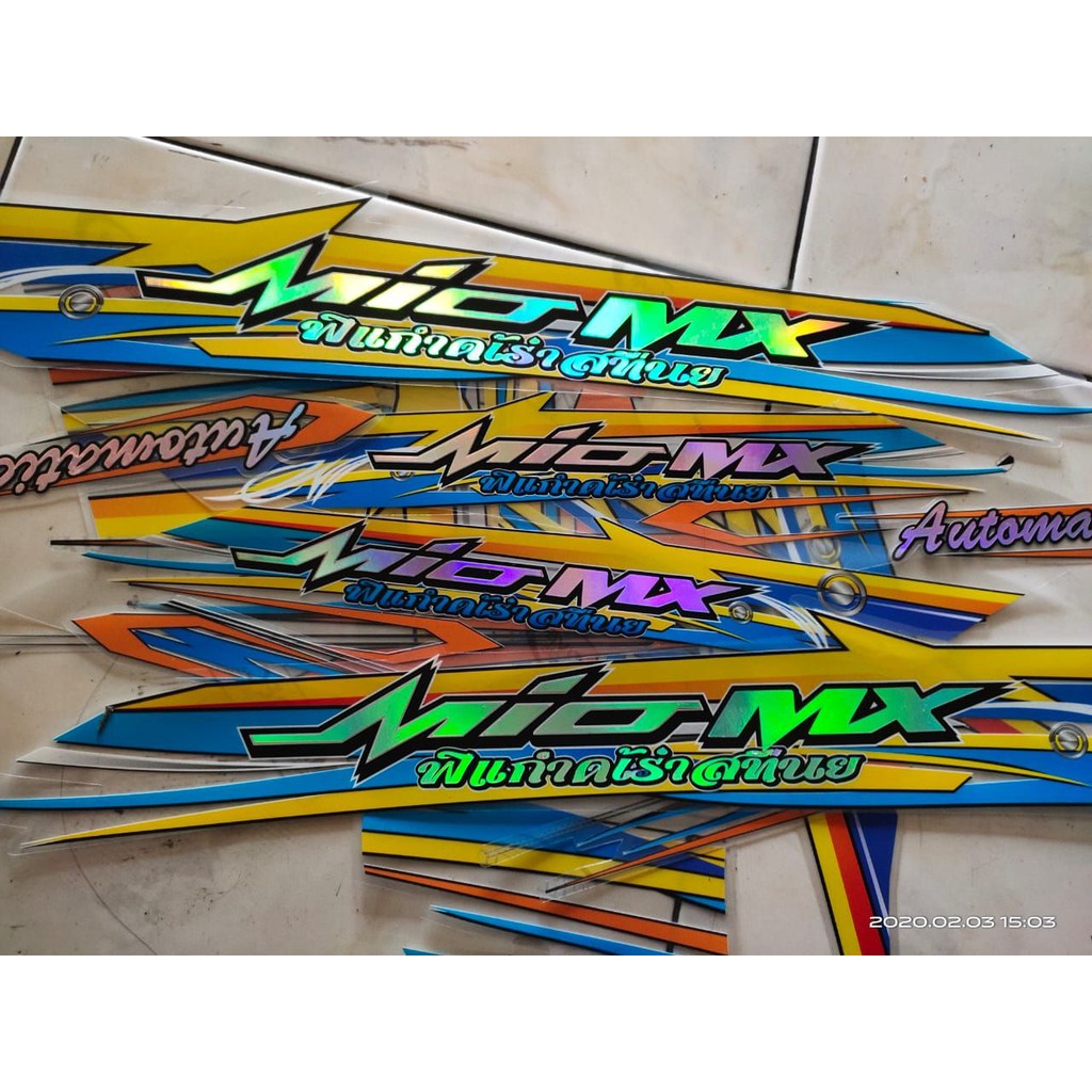 Striping Transparan Hologram Mio Soul MX