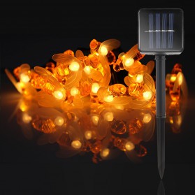 Bisa COD Lampu Taman LED Solar Power Bentuk Lebah 30 LED 6 Meter - Finether BE306