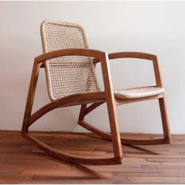Kursi Goyang Jati Rotan premium Kursi malas ayun sagoya