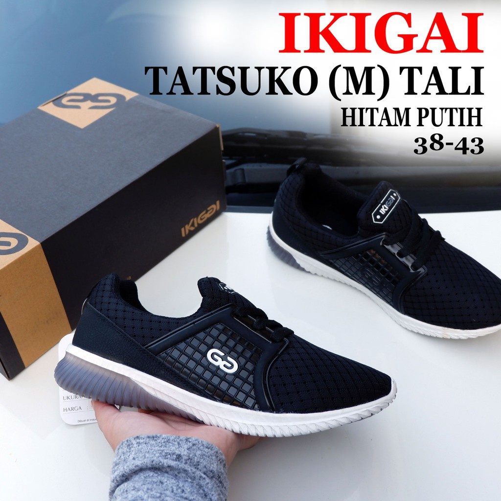 Sepatu Pria IKIGAI - TATSUKO - Size 38-43 - Sepatu Sneakers - Sepatu Olahraga Pria - Sepatu Olah Rag