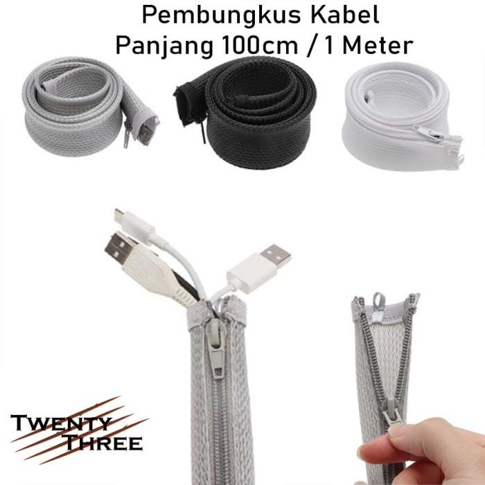 

Holder | Pembungkus Kabel Zip Perapih Cable Manajemen Sleeve Resleting Zipper