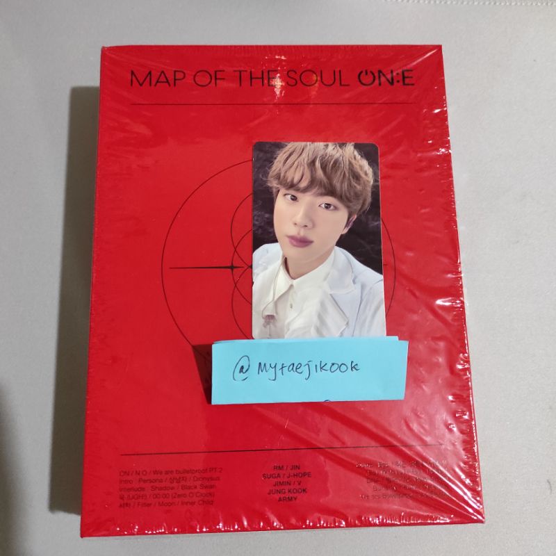 bts map of the soul one dvd ready stock fullset unsealed jin photocard seokjin pc rpc mots