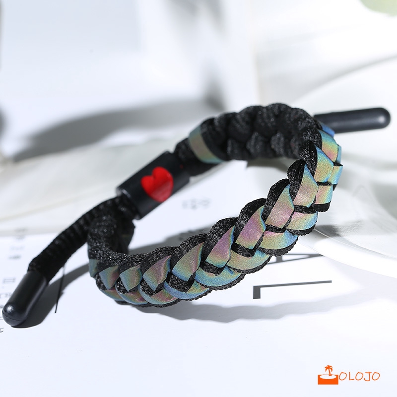 OLOJO Gelang Rastaclat - Bracelet Restaclat - Efek Reflektif