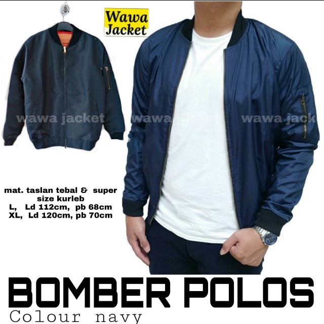 BOMBER POLOS / BOMBER JAKET / BOMBER COWOK / BOMBER MURAH / BOMBER INNER ORANGE