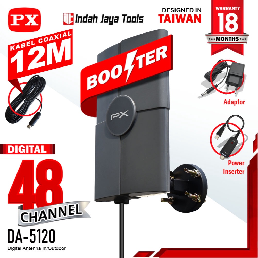 PX DA-5120 ANTENA TV Digital Indoor Outdoor Antene PX DA5120