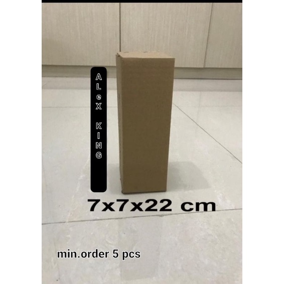 

Kardus / box / uk. 7x7x22 cm / karton packing polos baru ST