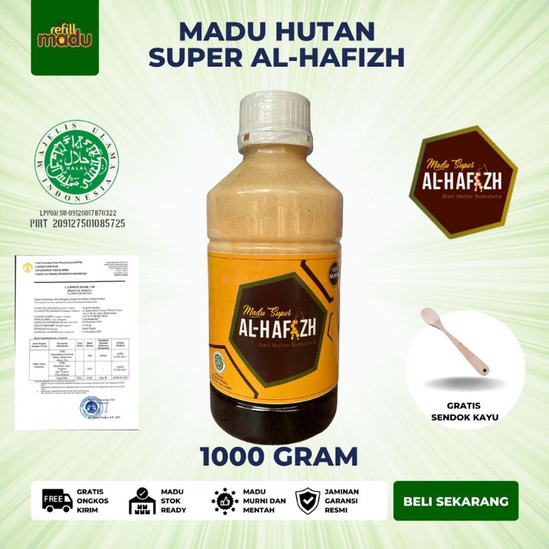 

Madu Al Hafizh | Madu Hutan Sumatera Asli 100% tanpa campuran ukuran 330gr, 500gr, 1kg