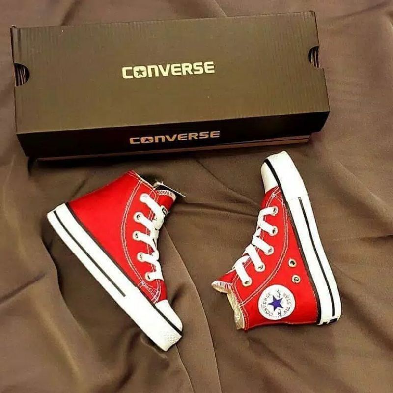 BEST SELLER!! SEPATU ANAK CONVERSE ALL STAR MODEL TINGGI / SEPATU SEKOLAH ANAK / SEPATU ANAK LAKI LAKI / SEPATU ANAK PEREMPUAN / SEPATU SEKOLAH HITAM