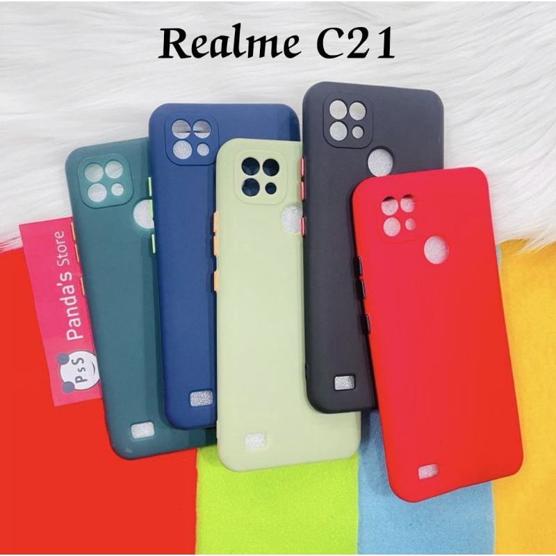 Case Realme C21 Babycase + Pelindung Kamera, Makaron Full Color (PsS)