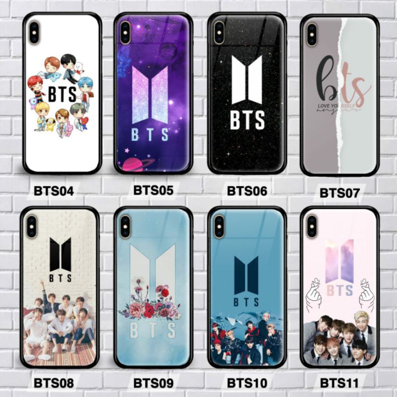 Custom case BTS vivo y12s,y12i,y20,y20i,y20s,v20,v20 se,x50,x50 pro premium glass case