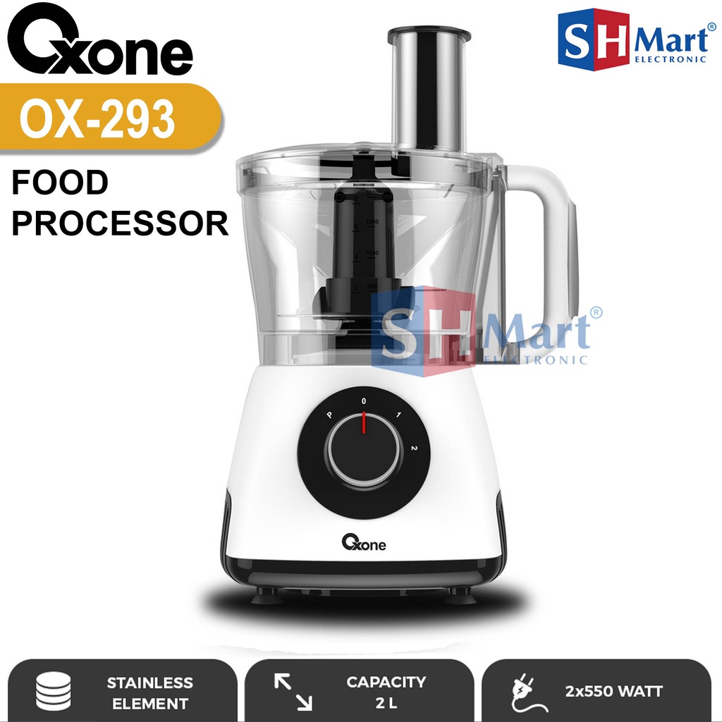 FOOD PROCESSOR OXONE OX-293 KAPASITAS 2 LITER PENCACAH BUMBU SERBAGUNA OX293 GARANSI RESMI