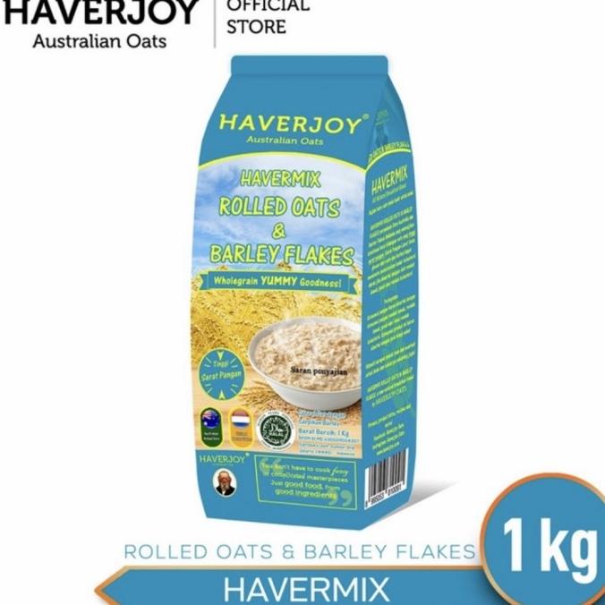 

Promo Awal tahun haverjoy rolled oat barley 1kg Promo Awal tahun