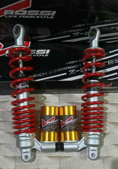 Shock Belakang VRossi Tabung Bawah Yamaha N-Max OLD dan PCX  Ukuran 350 mm