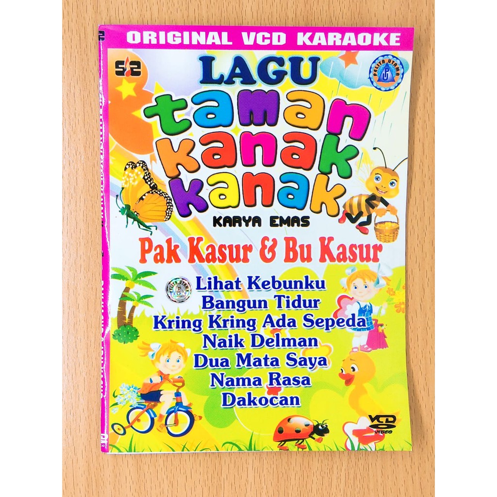 kaset Video Lagu original lagu taman kanak kanak karya emas Bu kasur dan Pak kasur