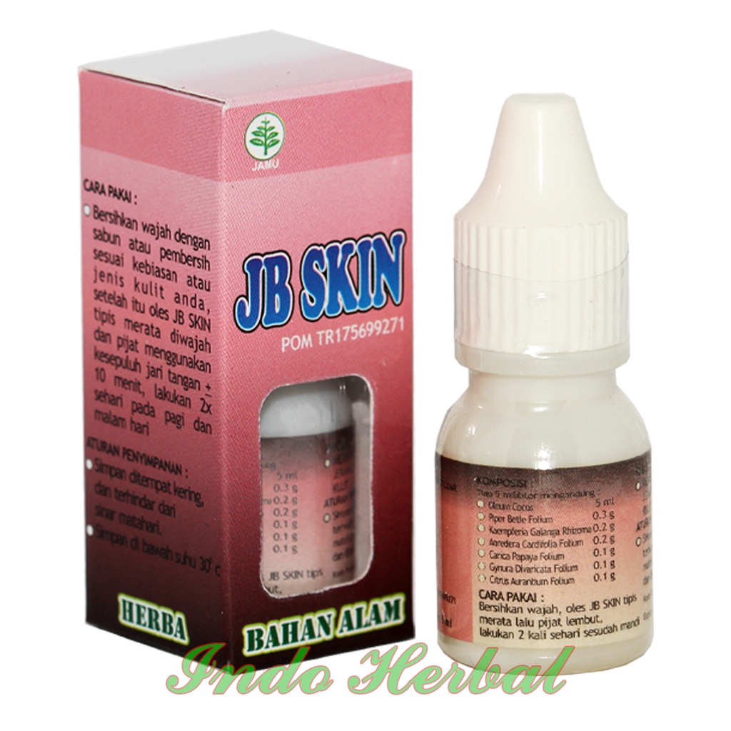 HERBAL JB SKIN | Obat Meringankan Jerawat dan Bisul 5 ml