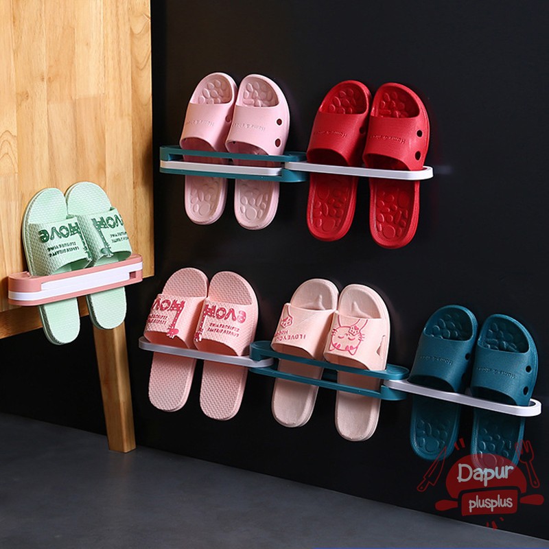 Rak Sepatu Tempel Dinding 3in1 Rak Sandal Gantung Lipat Rak Sepatu Tempel Dinding 3in1 Rak Sandal Gantung Lipat