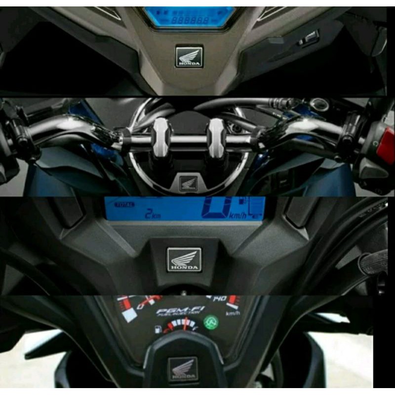 Emblem logo sayap Honda dasboar spedo stang universal untuk smua jenis motor honda Original