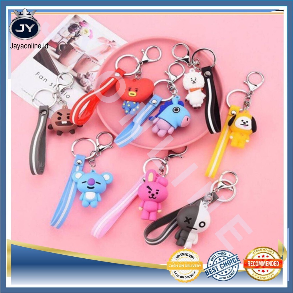 JY GANTUNGAN KUNCI CUTE BONEKA KEYCHAIN CARTOON HIASAN GANTUNGAN KUNCI MURAH BATAM IMPORT